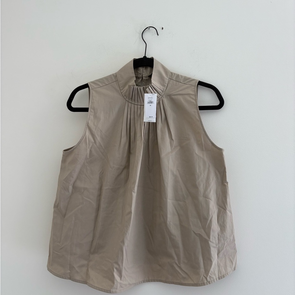 Banana Republic Beige Sleeveless Blouse